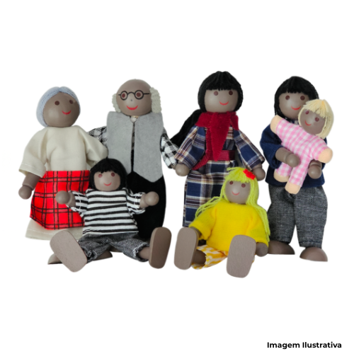 Brinquedo Família Terapêutica Negra 07 Personagens - Portal de Adesões