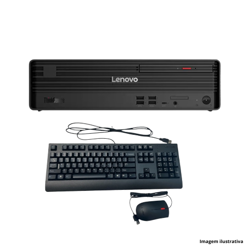 Computador Desktop Lenovo ThinkCentre M70s Gen6: Processador Ultra 7| 32GB RAM| 1TB SSD| NVIDIA GeForce| Monitor 23,8"| Garantia 5 Anos On-Site