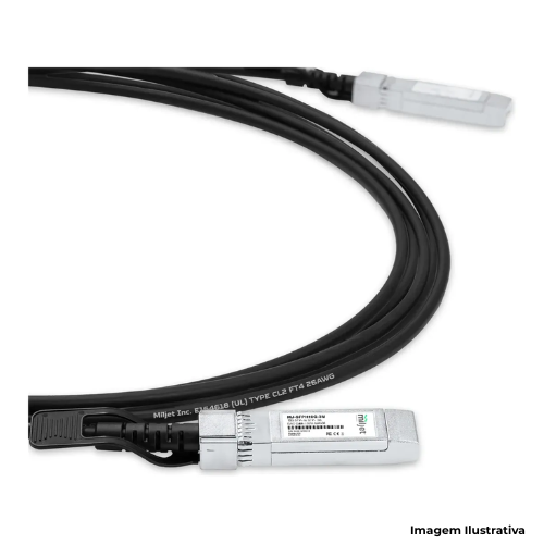Cabo Miljet DAC SFP+ 10Gbps 3M AWG30 - Portal de Adesões
