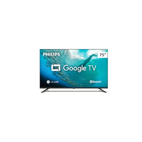 Smart Tv Philips 75" 4K UHD LED Wi-Fi Google Tv 75PUG7019/78 75" 3840x2160