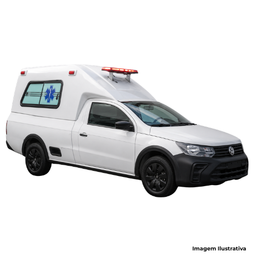 Veículo Automóvel Caminhonete Volkswagen Saveiro Robust 1.6 Flex CS Adaptado Ambulância - Portal de Adesões