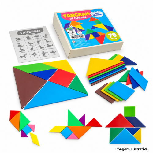 Brinquedo Tangram Em Polipropileno 70 Peças - Portal de Adesões