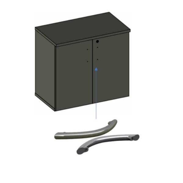 Armário Baixo Imperia Premium Com Duas Portas 80cm - Portal de Adesões