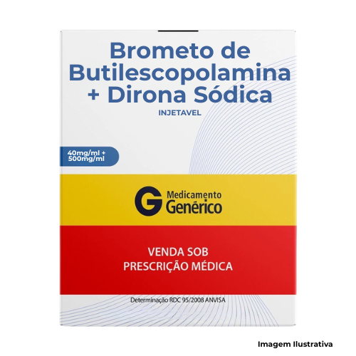 Brometo de Butilescopolamina 40mg/ml + dipirona sódica 500mg/ml Solução Injetável Ampola - Portal de Adesões