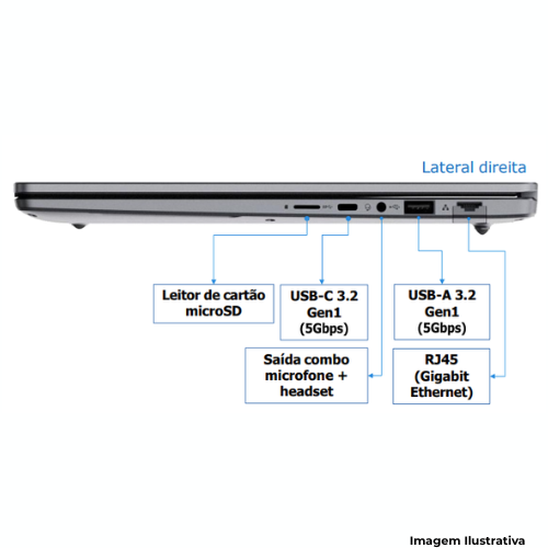 Notebook Avell B.ON 15U: Processador Ryzen5| 16GB RAM| 512GB SSD| Tela 15,6"| Garantia de 1 Ano