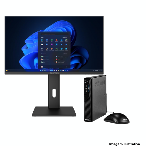 Computador Desktop Positivo Master C6400 Mini: Processador i5| 16GB RAM| 512GB SSD| Monitor 23,8" - Portal de Adesões