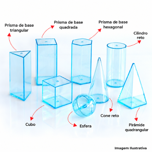 Brinquedo Sólidos Geométricos Plastico Com 8 Peças - Portal de Adesões