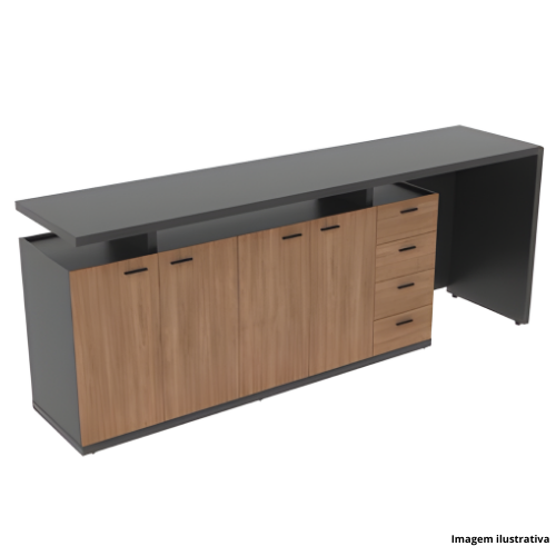 Armário Credenza Com Aparador AT4-AC4PGV2660 - Portal de Adesões