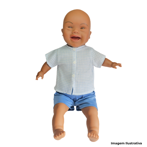 Brinquedo Boneco Menino Negro Inclusivo - Síndrome De Down - Portal de Adesões