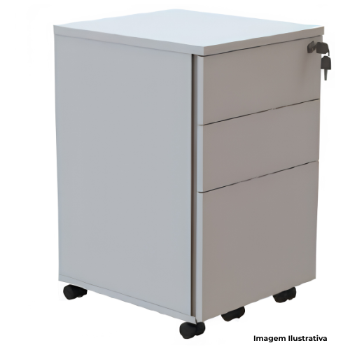 Gaveteiro Fortline Volante Com 2 Gavetas e 1 Gavetão FIT FT1F020/40 40x45x65cm - Portal de Adesões