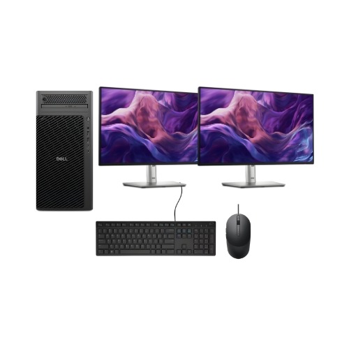Workstation Dell Pro Max Tower T2 FCT2250: Processador Ultra 9| 128GB RAM| 2+2TB SATA| 2TB SSD| 2x Monitor 23,8"| NVIDIA RTX 4000| Garantia 3 Anos On-Site - Portal de Adesões