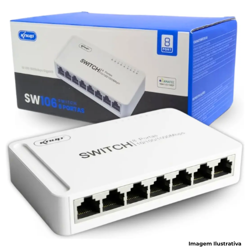 Switch Gigabit Knup KP-SW106 – 8 Portas - Portal de Adesões
