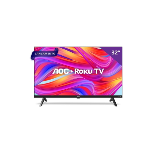 Televisor AOC 32S5045/78G: Smart TV DLED 32”| HD| Comando De Voz| Roku TV| Wifi| Bluetooth| HDMI| USB| Lan Ethernet - Portal de Adesões