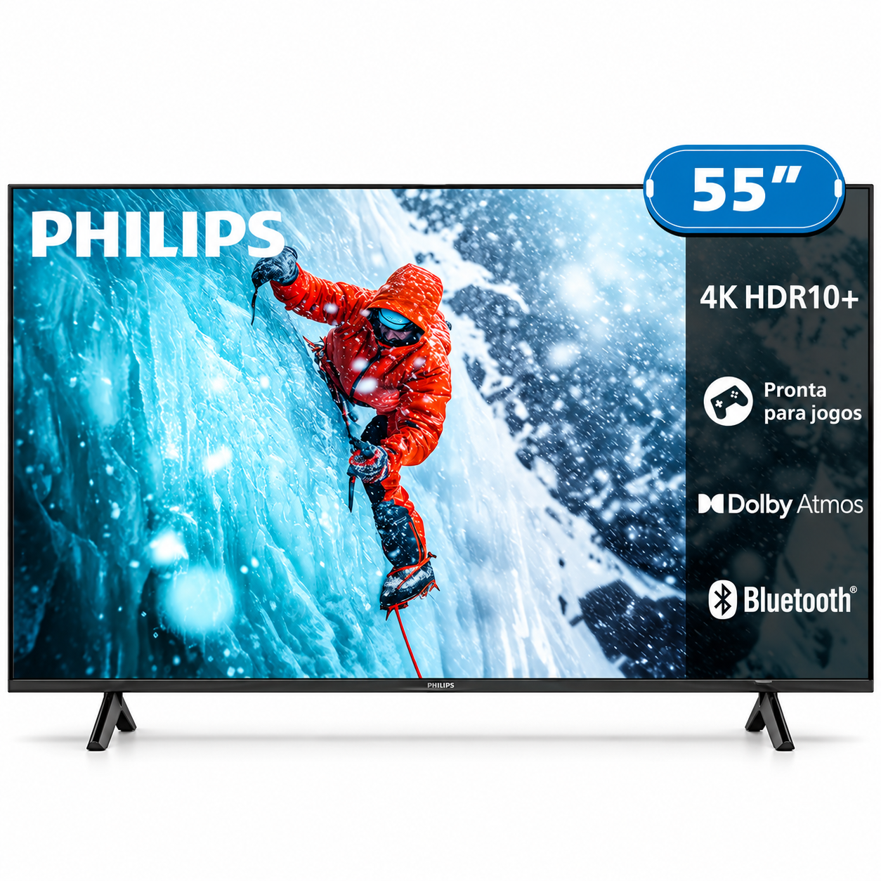 Televisor Philips 55PUG7300/78: Smart TV 55"| 4K Ultra HD| Comando De Voz| HDMI| USB| LAN Ethernet| Garantia de 1 Ano - Portal de Adesões