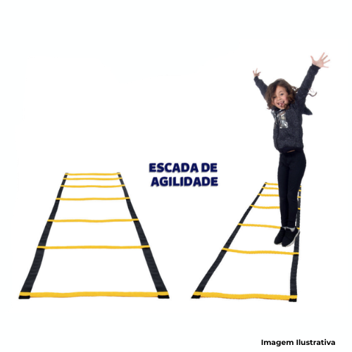 Conjunto Kit Agilidades Corporais Circuito Infantil Com 38 Peças