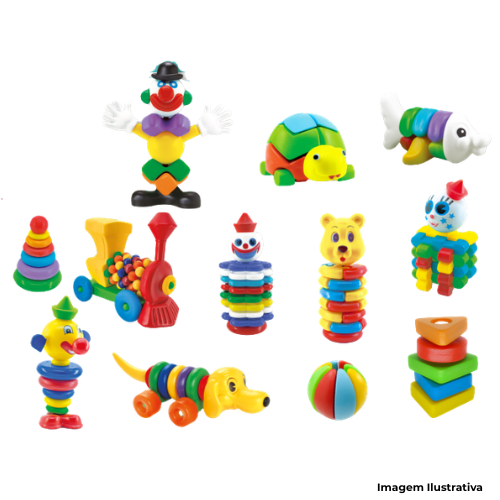 Brinquedo Kit De Encaixe Multiatividades 12 Brinquedos - Portal de Adesões
