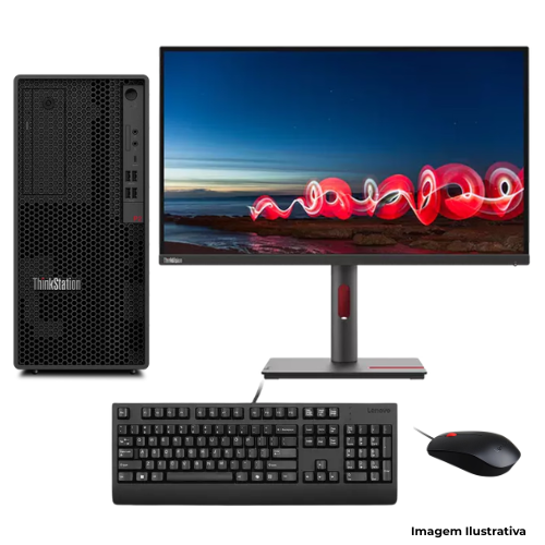 Workstation Lenovo ThinkStation P2 Gen 2 Tower: Processador Ultra 9| Memória 64GB| Armazenamento 1TB| Monitor 27"| Garantia 5 Anos On-Site - Portal de Adesões