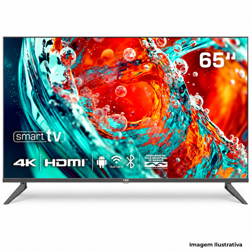 Televisor HQ HQS65NKHM: Smart Tv 65"| UHD 4K| Android| Wi-fi| Bluetooth| HDMI| USB - Portal de Adesões