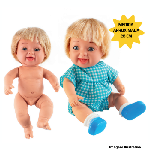 Brinquedo Boneco Menino Branco Articulado 28cm Com Representação Anatômica - Portal de Adesões
