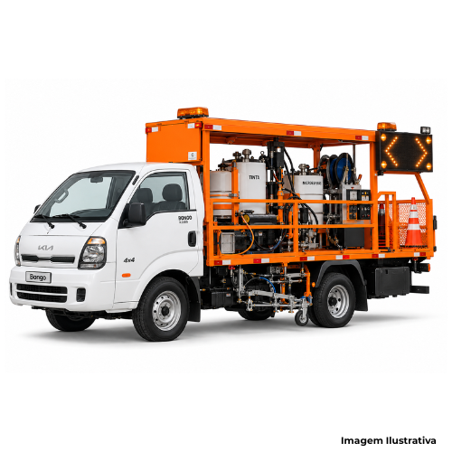 Veículo Caminhão Kia Bongo K2500 4x4 + Equipamento Pintura Viária - Portal de Adesões