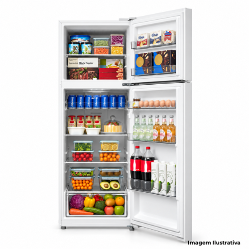 Geladeira Refrigerador Duplex Midea MDRT533EVD011 394L Inverter