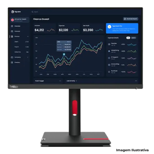 Monitor Lenovo ThinkVision T22i-30: Tela 21,5"