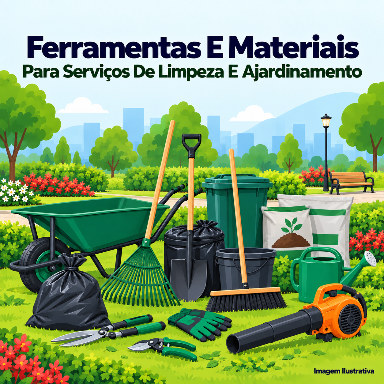 Ferramentas E Materiais Para Serviços De Limpeza E Ajardinamento - Portal de Adesões