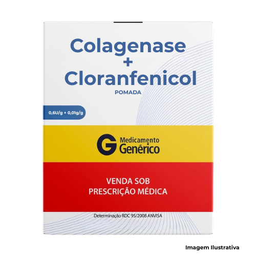 Colagenase 0,6U/g + Cloranfenicol 0,01g/g Pomada Bisnaga 30g - Portal de Adesões