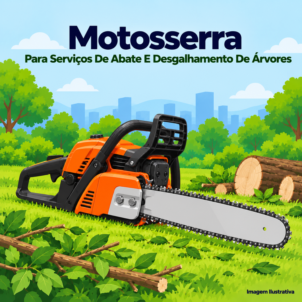 Motosserra Para Serviços De Abate E Desgalhamento De Árvores - Portal de Adesões